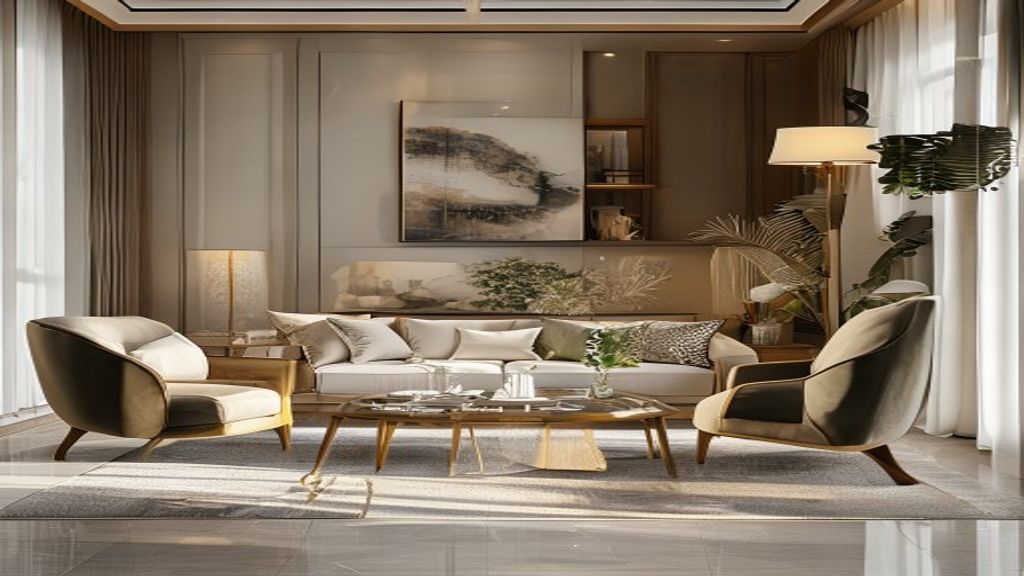 Luxury imported furniture collection for exclusive high-end villa interiors