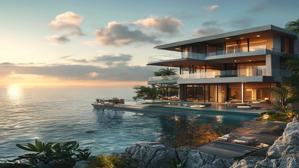Luxurious oceanfront homes for sale with panoramic sea views and premium amenities.