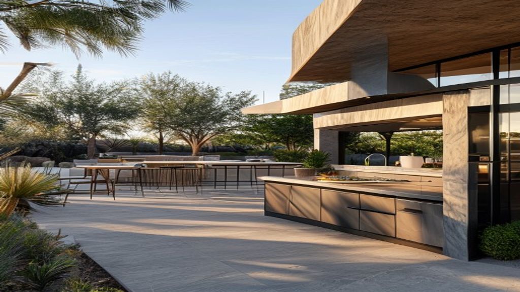 Construct Modern Outdoor Kitchens for Premium Desert Estates