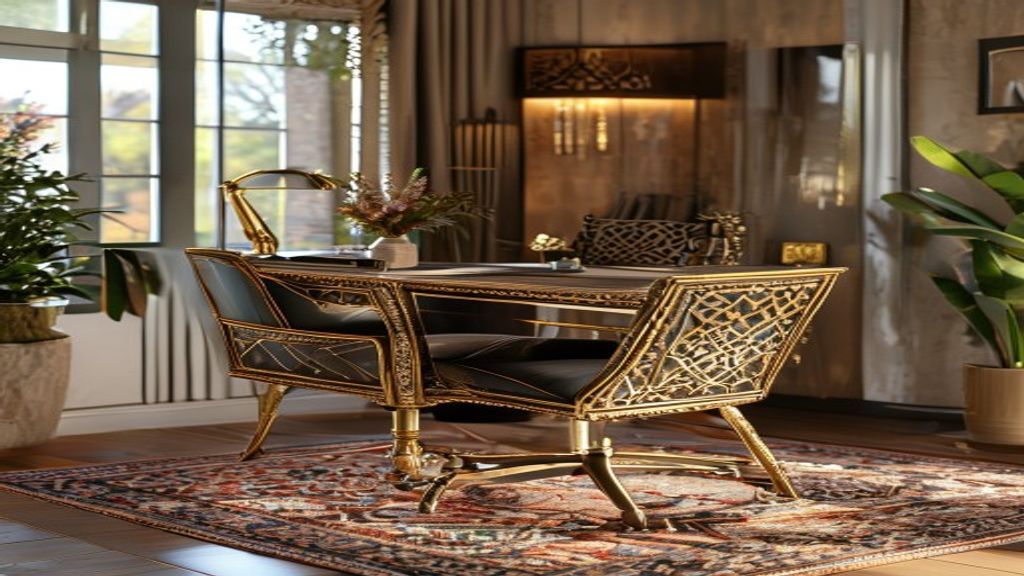 Premium Turkish furniture designs for a sophisticated corporate home office setting