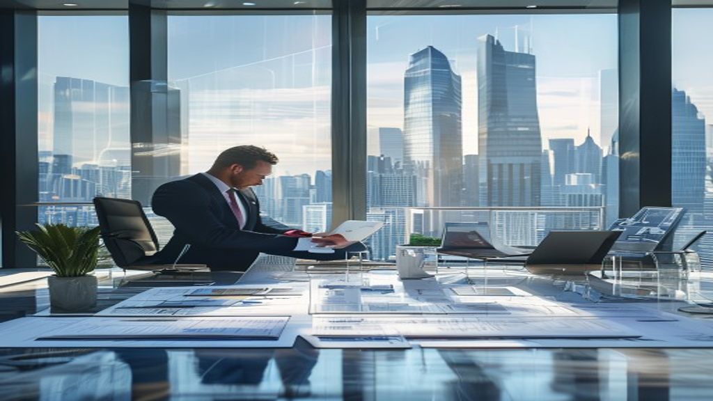 Elite property brokers managing commercial real estate investments and tenant relations