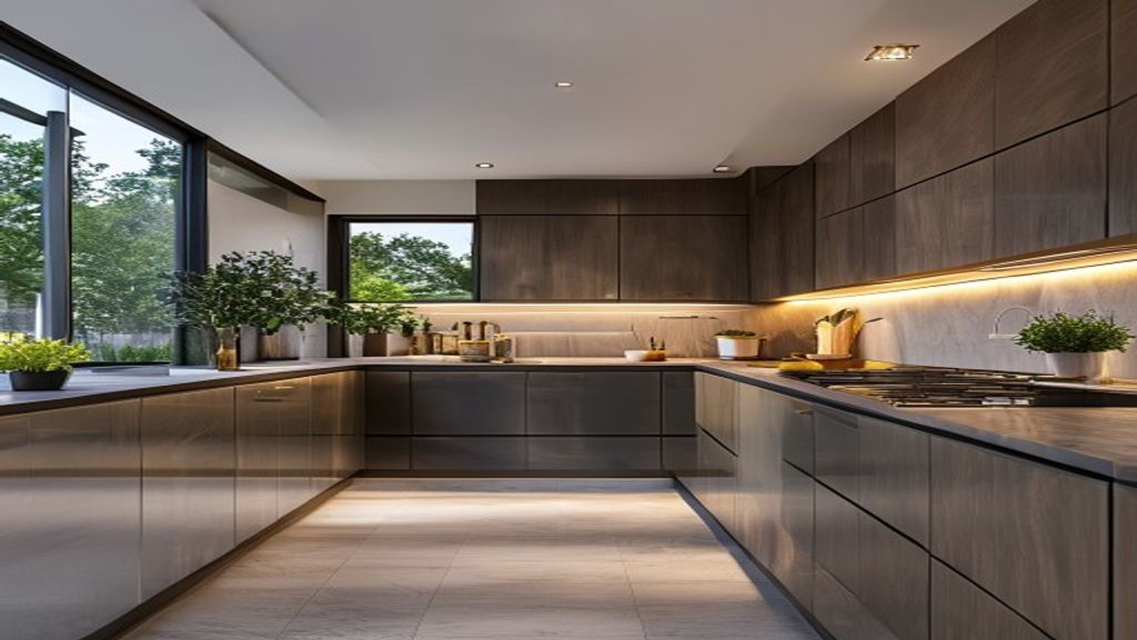 Premium German kitchen design installed in a sleek modern home, featuring sleek cabinets and high‑end appliances