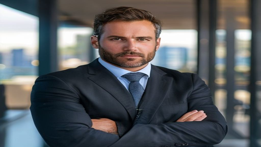 Professional broker guiding elite property portfolio management with premium services.