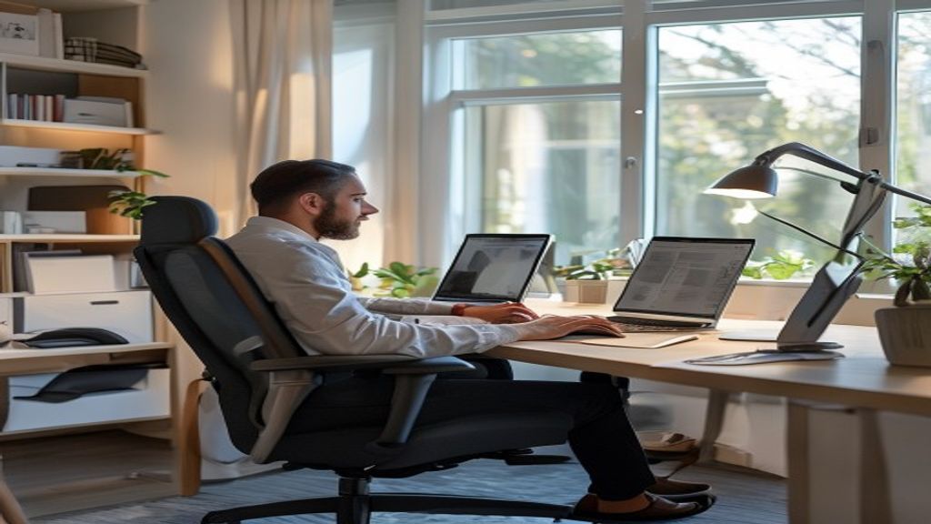 Premium ergonomic executive office furniture for comfortable and productive home workspaces