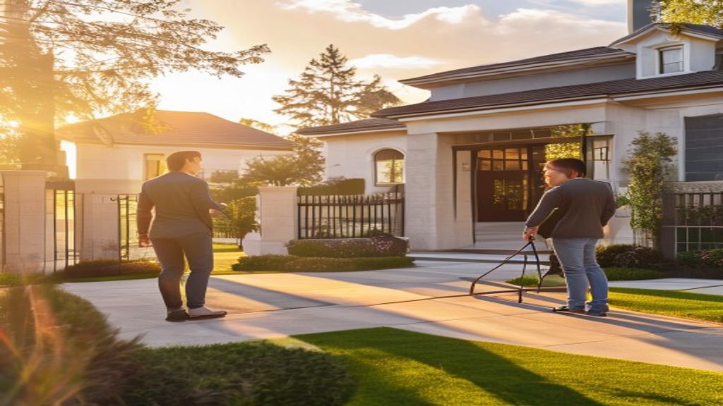 Luxury gated community homes available for purchase, featuring modern design and secure surroundings.