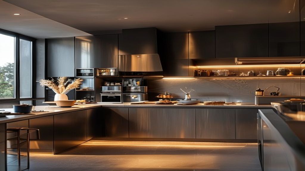 Luxury kitchen remodel featuring advanced German technology, sleek appliances, and modern design.