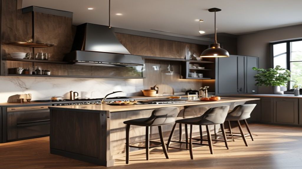Modern luxury kitchen remodel featuring sleek German technology appliances and smart design