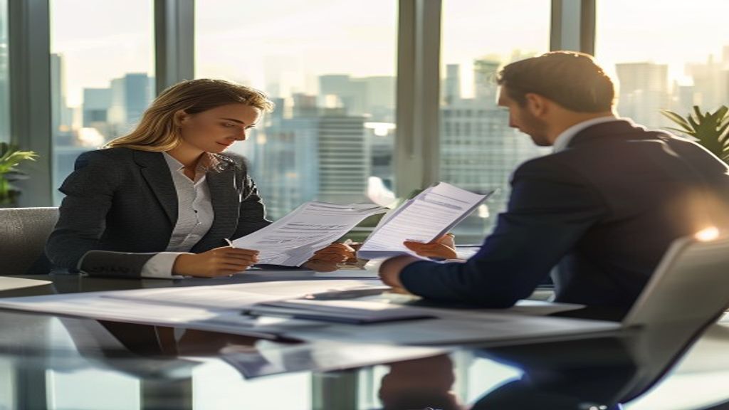 Professional securing long-term corporate lease through leading real estate firm