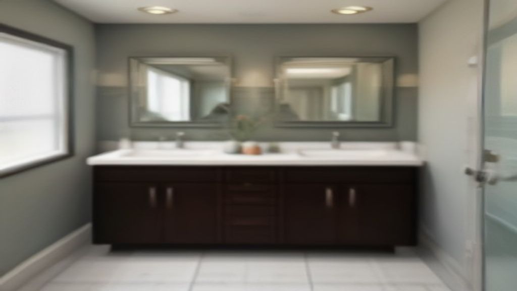 Affordable bathroom renovation with modern fixtures and budget-friendly design solutions
